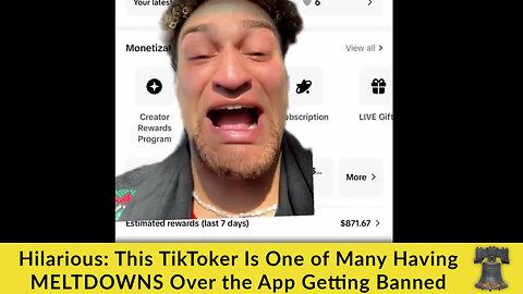 Hilarious: This TikToker Is One of Many Having MELTDOWNS Over the App Getting Banned