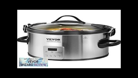 VEVOR Slow Cooker 8QT 320W Electric Slow Cooker Pot with 3-Level Heat Review