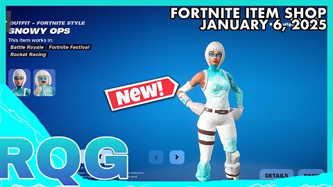 “NEW” SNOWY OPS SKIN SET IS HERE! FORTNITE ITEM SHOP (January 6, 2025)