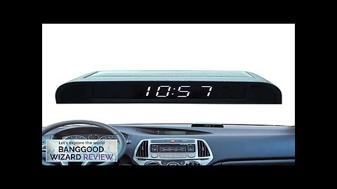 Car Clock Auto Internal Stick-On Digital Watch Solar Powered With Built-in Battery Review