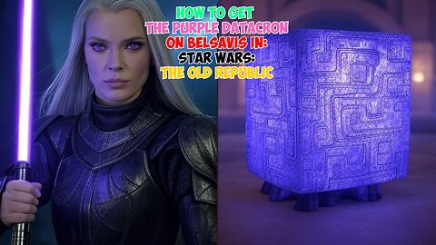 How To Get the Purple Datacron on Belsavis in: Star Wars The Old Republic