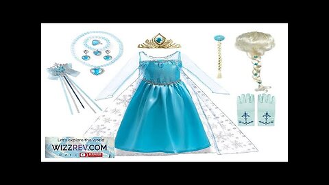 Elsa Dress for Girls Elsa Costume Snow Queen Anna Dress Cosplay Birthday Review