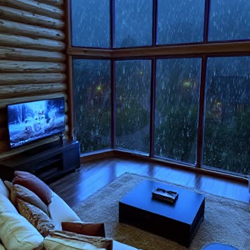 wood cottage morning rain#sleep# asmr#rain #cozythunderrainn #sleepsounds #sleepmusic #relax #peace