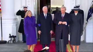 Bidens Greet The Trumps At The White House for Inauguration Day