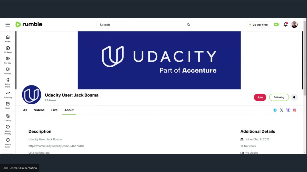 Udacity User: Jack Bosma