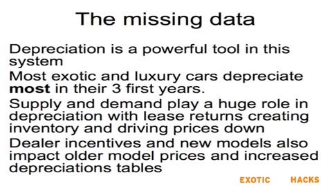 05. How Exotics Depreciate