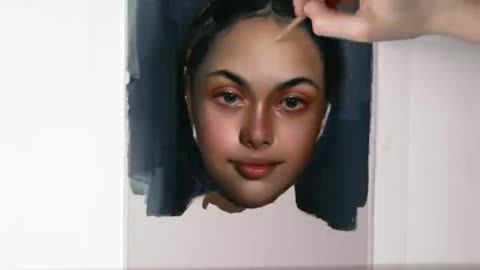 PORTRAIT PAINTING TIME-LAPSE || “Maia” oil on paper