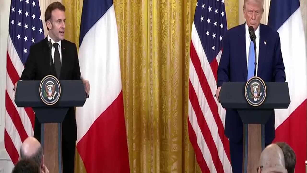 President Trump and President Macron take questions from the Legacy Media Part 2
