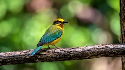 Bird on a tree branch.