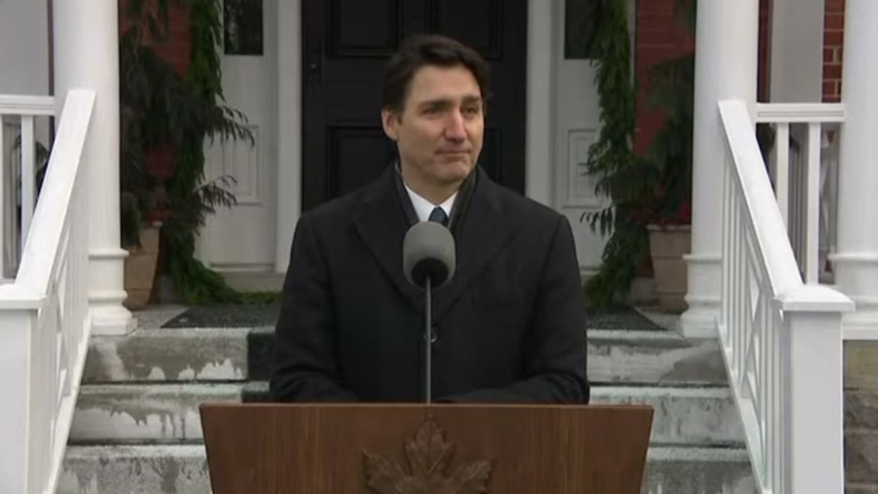 Canadian Prime Minister Justin Trudeau Announces Resignation During News Conference