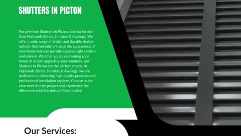 Enhance Your Home with Stylish Shutters in Picton: A Guide to Choosing the Best Option