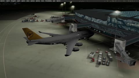 Mauritius FIMP - Munich EDDM Cold and Dark Taxi Take Off Condor 747-400 IVAO P3Dv4