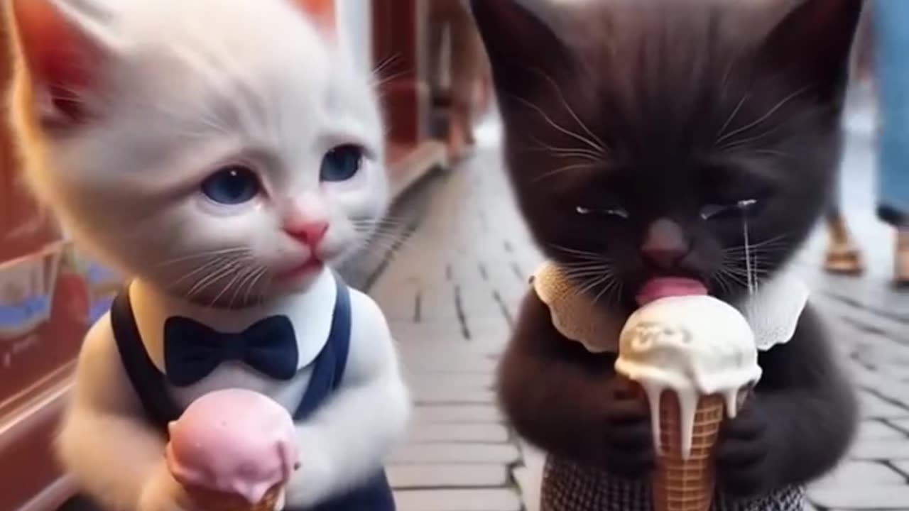 🐱Cat and ice cream🍦 Story