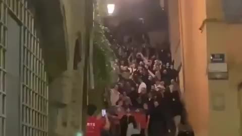 French patriots take to the streets chanting "Islam out of Europe!”