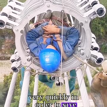 Exhausted Workers sleeping After Hard Labor on the Highest Bridge 🥲🥲🥲