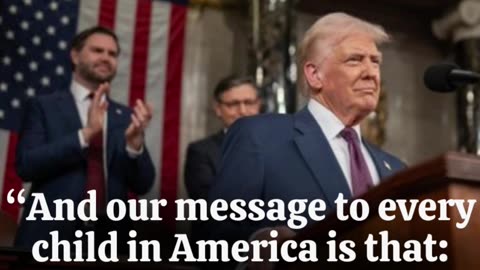 Trump: “And our message to every child in America is that you are perfect exactly the way God made