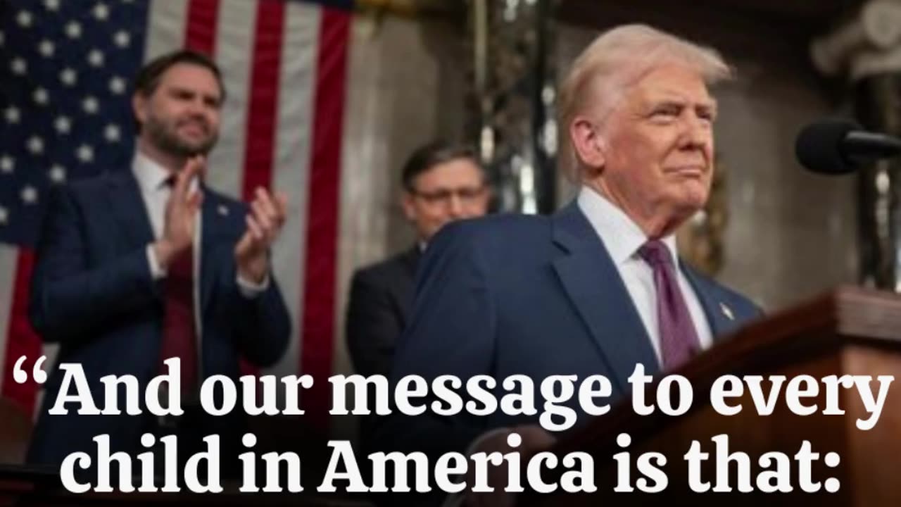 Trump: “And our message to every child in America is that you are perfect exactly the way God made