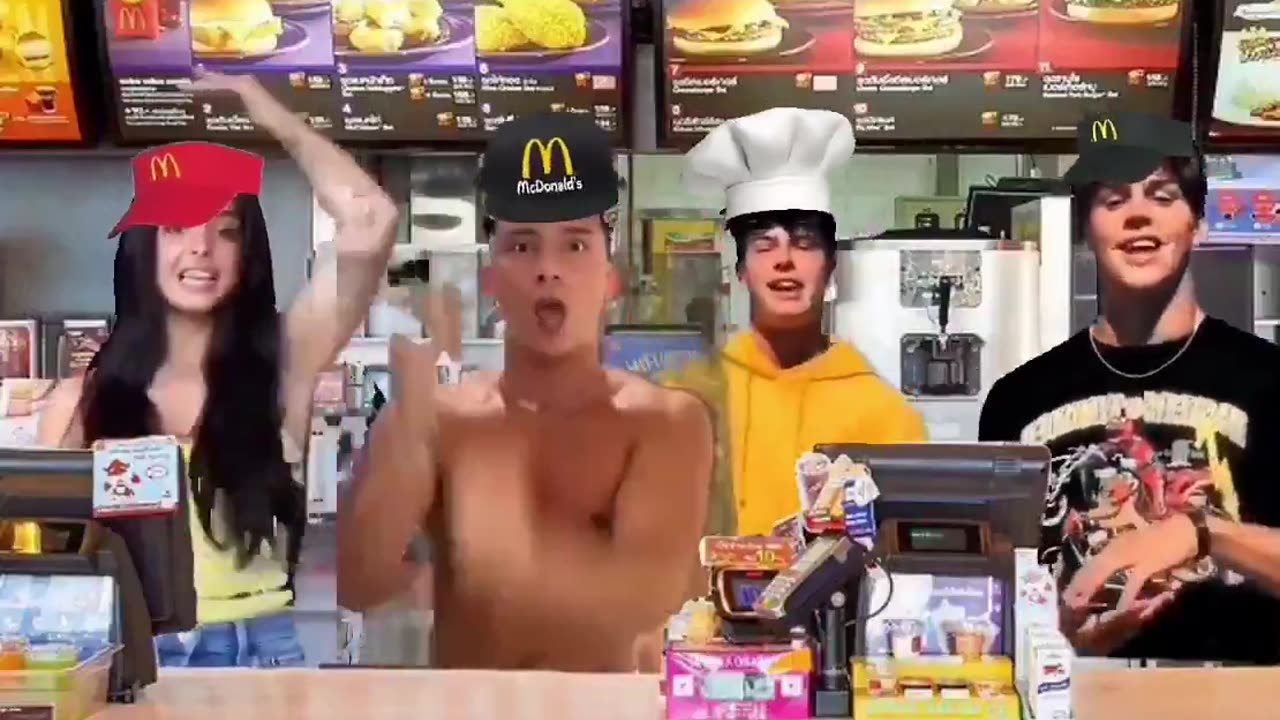 Walking into McDonald’s after the tiktok ban