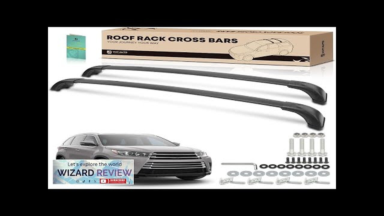 YHTAUTO 165 LBS Roof Rack Cross Bars w/Hardware Fit for Toyota Highlander Review