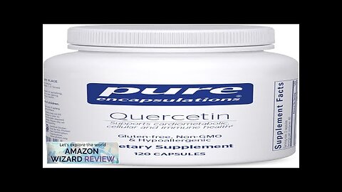 Pure Encapsulations Quercetin 500 mg Immune Support Cellular Health Review