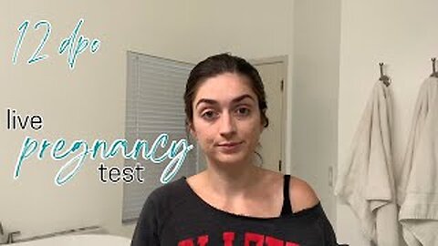 Live Pregnancy Test | Clomid Round 1 | 12 DPO