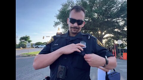 Dirty police SAPD officer handcuffs me and detained me