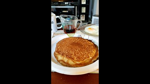 Eating Hungry Jack Pancake & Waffle Mix, Dbn, MI, 1/17/25