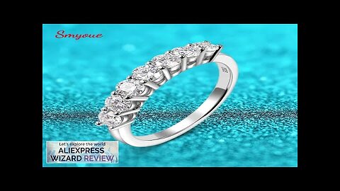 Smyoue 0.7CT 3mm Gemstone Moissanite Rings for Women S925 Silver Matching Wedding Review