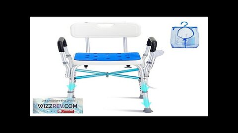 400lbs Shower Chair Bath Bench Arms Back Adjustable Height for Inside Tub Review