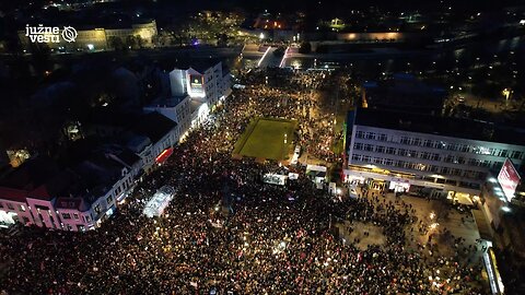 Mass protest in Niš, Serbia still going strong 💪