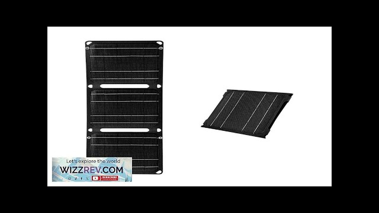 15W High Efficiency Solar Panel with Multiple Output Interfaces Compact Portable Folding Review