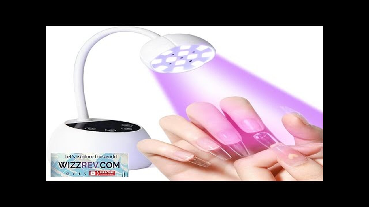 UV Nail Lamp for Gel Nails 36W UV Nail Light Gooseneck Rechargeable Review