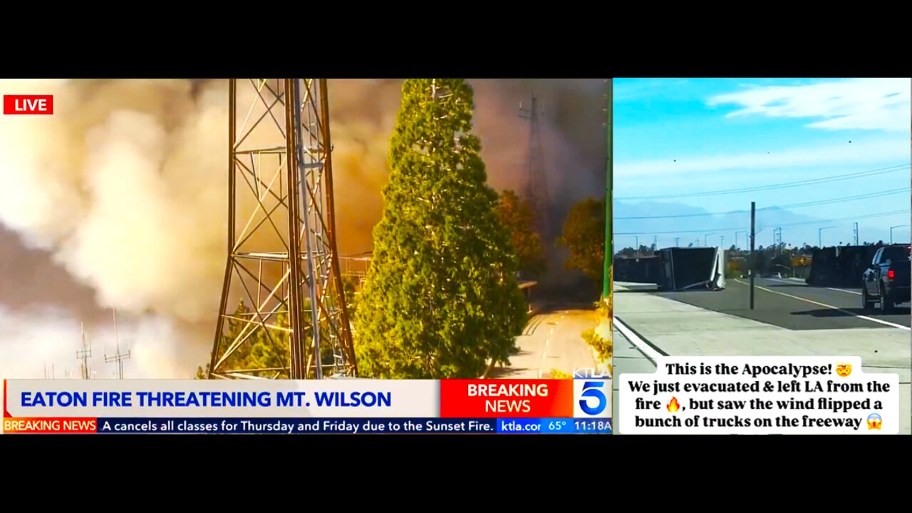 WORST FIRE IN STATE HISTORY! CALIFORNIA BLACKOUT COMING? FIRE THREATENS COMMUNICATIONS CENTER