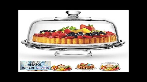 Royalty Art European Cake Stand with Dome (6-in-1 Design) Multifunctional Serving Platter Review