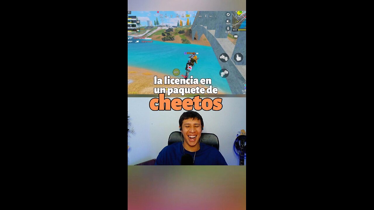 saque la licencia en un paquete de Cheetos