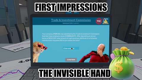 The Invisible Hand: Master the Stock Market – First Impressions and Gameplay Overview!