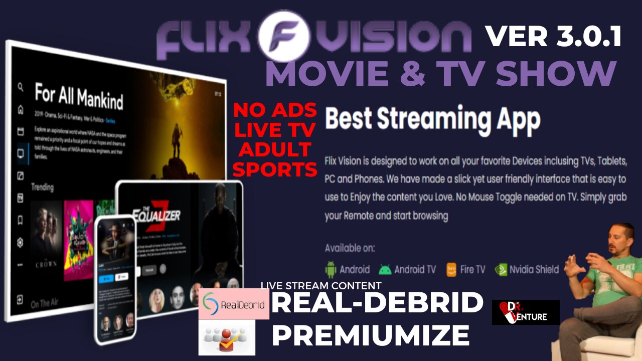 BEST STREAMING Movie and TV Show APP - Flix Vision 3.0.1