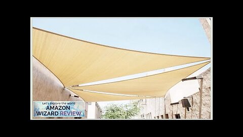 ColourTree 8' x 8' x 8' Beige Triangle Sun Shade Sail Canopy Review