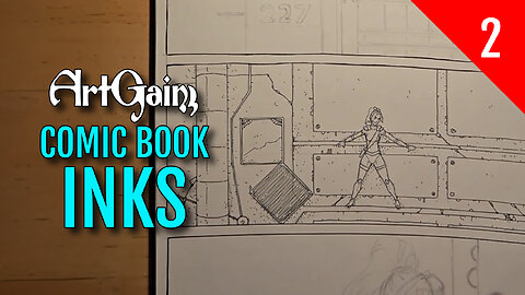 Inking Comics in a Moleskine Sketchbook