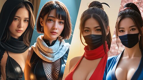 Shadow's Path: The Mysterious Kunoichi Ninja Girl - AI Kunoichi Lookbook Vol.1 | 女忍者 くノ一 | AI Art