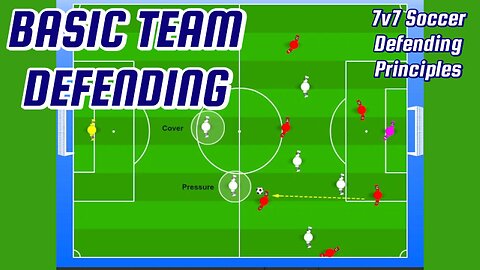 How To Defend As A Team In 7v7 Soccer Using A 2-3-1 Formation