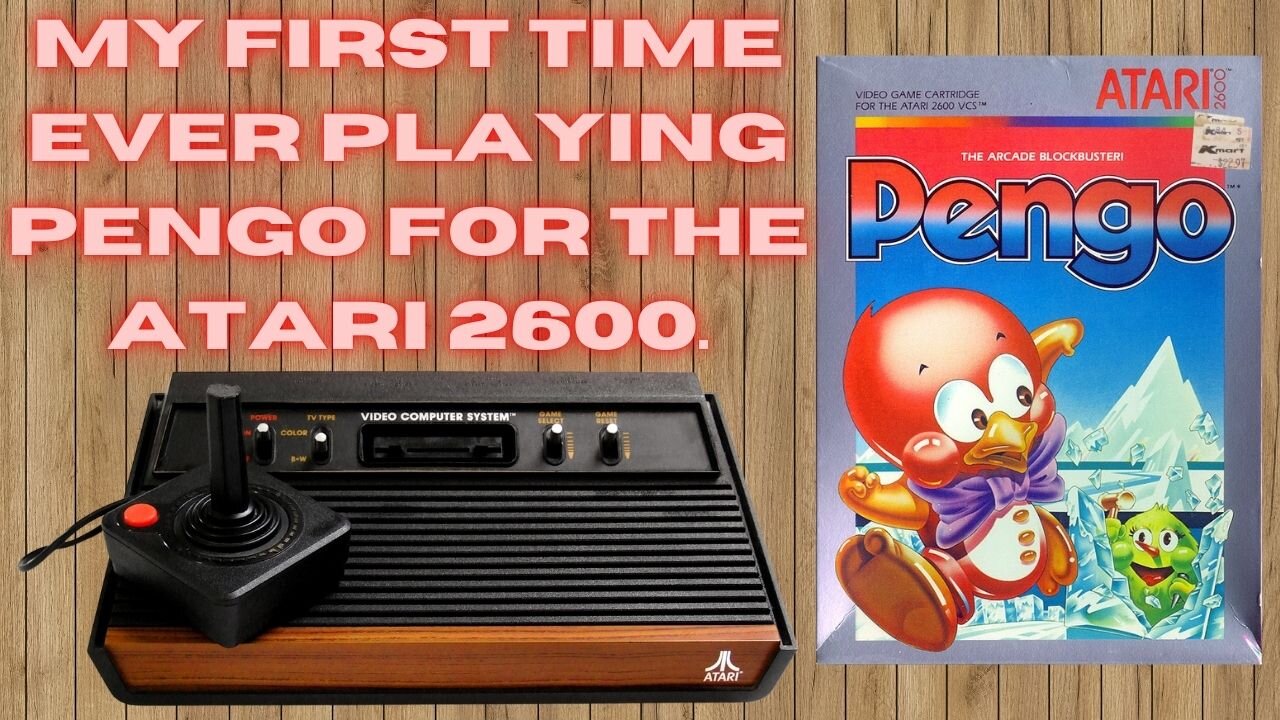 Let's play Pengo for the Atari 2600.