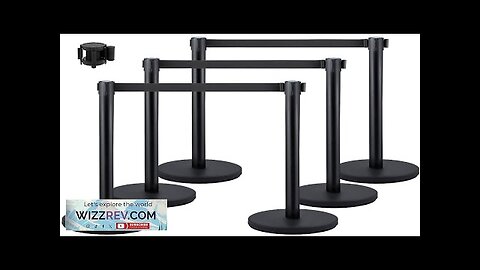 VEVOR Crowd Control Stanchions 6-Pack Solid Base Crowd Control Barriers with 3PCS Review