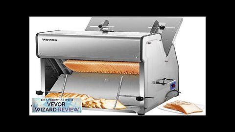 VEVOR Commercial Toast Bread Slicer 12mm Thickness Electric Bread Cutting Machine 31PCS Review