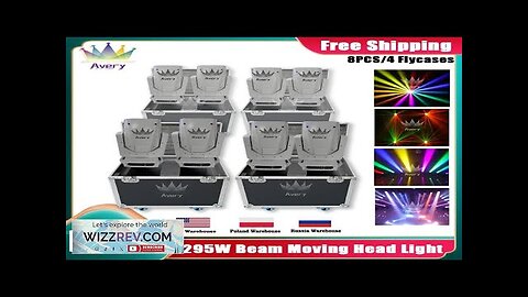 0 Tax 8Pcs 295W Moving Head Beam Stage Light Effect Professional DJ Review