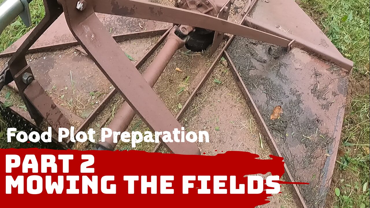 Deer Food Plot Preparation - Part 2 - Mowing with a Ford 8N