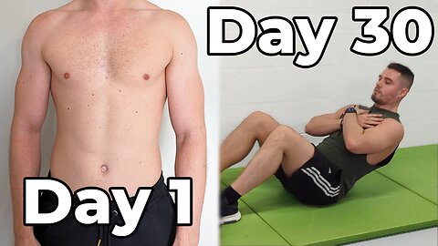 I Did 100 Sit Ups Everyday for 30 Days While Bulking - Before & After