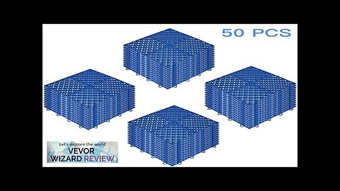 VEVOR Tiles Interlocking 50 PCS Blue Drainage Tiles 12x12x0.5 Inches Deck Tiles Review