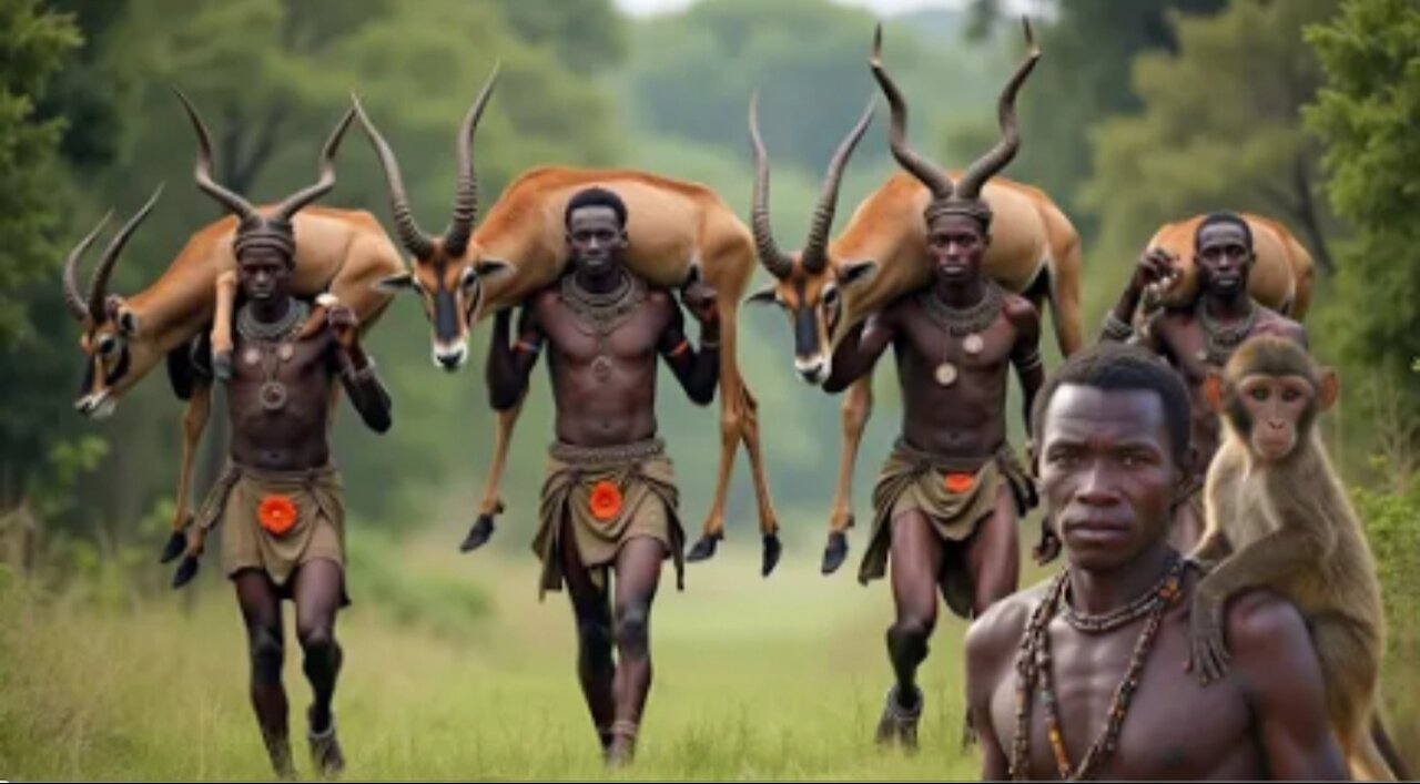 FEARLESS Hadzabe Tribesman Hunt Wild Antelope!