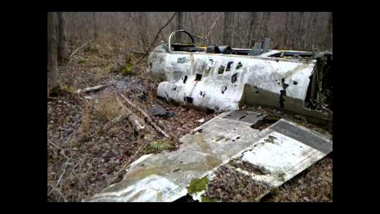 Crashed Jet in the Woods - New Jersey